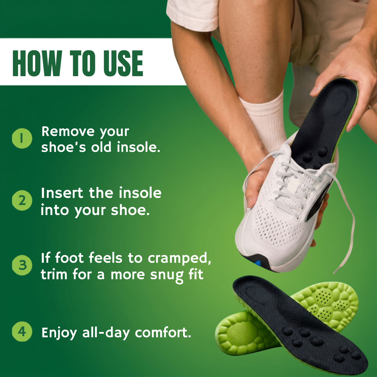 3 in 1 Foot Relief Massage Insoles